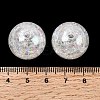 Bubblegum AB Color Transparent Crackle Acrylic Round Beads CACR-R011-20mm-03-4