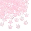 60G Baking Paint Transparent Glass Bead Caps DGLA-YW0001-63F-1