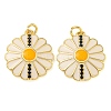 Rack Plating Brass Micro Pave Cubic Zirconia Pendants KK-Z063-45G-1