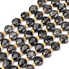 Natural Larvikite Beads Strands G-C116-A30-02-5
