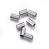 Tarnish Resistant 201 Stainless Steel Tube Beads STAS-O107-07P-A-1