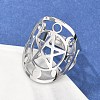 Non-Tarnish 304 Stainless Steel Adjustable Rings RJEW-P080-01P-3