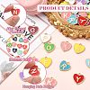 52Pcs Alloy Enamel Pendants ENAM-CJ0007-07A-3