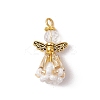 Faceted Glass Pendants PALLOY-MZ00586-06-1