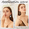 20PCS Brass Stud Earring Findings KK-BBC0027-89B-5