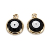 Brass Enamel Charms KK-C223-16G-05-1