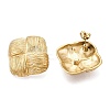 Ion Plating(IP) 304 Stainless Steel Stud Earrings EJEW-G395-39G-2