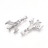 Brass Micro Pave Cubic Zirconia Pendants KK-T070-79P-2