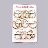 Ion Plating(IP) 304 Stainless Steel Huggie Hoop Earrings EJEW-O087-07B-3