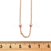 Brass Satellite Chains Necklaces for Women NJEW-D302-28RG-5