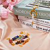 8Pcs 8 Styles Gemstone Pendant Decorations HJEW-FH00002-5