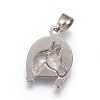 Non-Tarnish 304 Stainless Steel Pendants LS-STAS-E449-36P-2