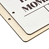 Printed Wooden 2-Ring Loose Leaf Binder Postcard Photo Album Cover DIY-XCP0003-83D-2
