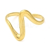 Wave 304 Stainless Steel Open Cuff Rings for Women LS-RJEW-Z043-01F-2