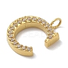 Ion Plating(IP) 304 Stainless Steel Micro Pave Cubic Zirconia Pendants STAS-Z107-03G-03-2