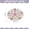 1Pc Retro Flower Alloy Rhinestone Brooches for Women JEWB-LP0004-03-2