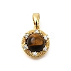 Brass Micro Pave Cubic Zirconia Charms LS-KK-S517-03G-1