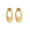 304 Stainless Steel Stud Earring Finding STAS-V015-29G-1