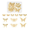 12Pcs 6 Styles 201 & 304 Stainless Steel & Stainless Steel Connector Charms STAS-TA0001-86-1