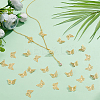 80Pcs Rack Plating 304 Stainless Steel Filigree Connerctor Charms STAS-UN0058-83-2