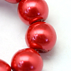 Baking Paint Pearlized Glass Pearl Round Bead Strands X-HY-Q003-12mm-74-3