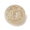 Golden Tone Wax Seal Brass Stamp Head DIY-B079-01G-N-2