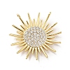 Brass Micro Pave Cubic Zirconia Pendants KK-H455-41G-1