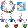 24Pcs 6 Colors Alloy Enamel Pendant Decorations HJEW-SC00046-1