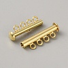 Brass Slide Lock Clasps KK-WH20007-22B-2