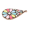Alloy Enamel Pendants PALLOY-D313-04A-2