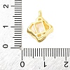 Brass Pave Clear Cubic Zirconia Pendants LS-KK-Z051-01G-03-3