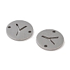 Non-Tarnish 201 Stainless Steel Hollow Flat Round Links FIND-R149-03Y-P-2