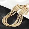 304 Stainless Steel Snake Chain Multi-Strand Bracelets For Women BJEW-Z095-01A-G-2
