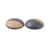 Two Tone Wood Grain Frosted Imitation Leather Style Resin Cabochons LS-RESI-G053-01E-2