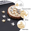 HOBBIESAY 20Pcs 2 Color Brass Charms KK-HY0001-42-4