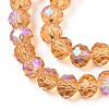 Electroplate Glass Beads Strands EGLA-A034-T1mm-L23-2
