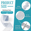 2Rolls Polyester Hot-fix Rhinestone Raw Edges Ribbon OCOR-TA0003-95B-4