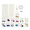 MIYUKI Seed Beads Camp Girls Brooch Making Kits DIY-H165-01C-3
