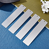 Stainless Steel Brushed Blank Bookmarks AJEW-UN0001-002-5