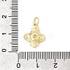 Brass Micro Pave Cubic Zirconia Charms KK-A266-35G-03-3