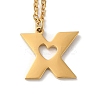 304 Stainless Steel Pendant Necklaces LS-NJEW-H036-02G-X-1