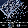 200Pcs Transparent Electropalte Glass Beads GLAA-SP0001-33-2