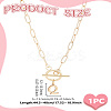 304 Stainless Steel Letter Pendant Necklaces NJEW-LP0001-52Q-G-2