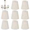 8Pcs Linen with Iron Lamp Shades AJEW-WH0609-303-1