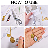 DIY Oval Alloy Bachelor's Hat Pendant Decoration Making Kits HJEW-GL00019-4