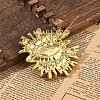 Evil Eye Alloy Rhinestone Brooches for Backpack Clothes JEWB-A030-01G-5