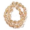Handmade Dichroic Foil Glass Beads Strands DICH-U001-11E-2