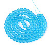 Baking Paint Transparent Glass Bead Strands X-GLAA-S031-8mm-37-2