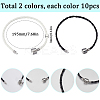 20Pcs 2 Colors Imitation Leather European Style Bracelet Making MAK-SC0001-29-2