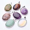 Natural & Synthetic Mixed Stone Pendants G-E206-P-1